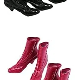 CALANDIS™ 4Pairs of Plastic Dolls Ankle Boot Shoes for 1/12 Woman Figures Accs | Modern | Clothes & Accessories | Dolls-picture-32