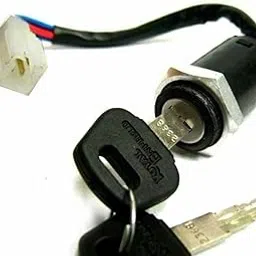 Ignition Switch for RE Bullet, Blade Terminal, Push Button Actuator, Manual Operation, Black-picture-13