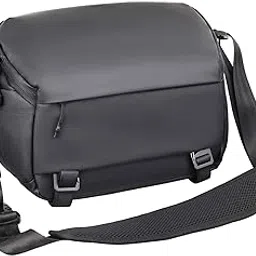 INNOREL Camera Sling Bag,DSLR/SLR/Mirrorless Travel Waterproof Camera Bags Case Crossbody for Photographers with Tripod Holder and Removable Modular Inserts,6 Liters,Black-image-83