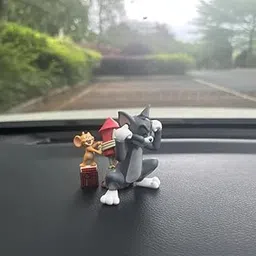 Cat and Mouse Funny Action Figure Toy for Car Dashboard, Office Desk Decor & Return Gifting | Durable Miniature Statue Showpiece for Kids & Adults (Multicolour, 6.5 cm)-picture-24