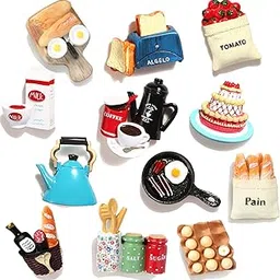 ANABGI 4 Pcs Random Design Food Refrigerator Magnets Food Magnets for Fridge Magnets Decorative Cute Magnets Refrigerator Fridge Magnets for Kitchen Strong Resin Magnets Home Decor Office-picture-55