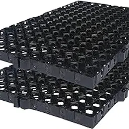 Singhal Garden Drain Cell Polypropylene Drain Cell and 20mm Drainage Mat for Terrace/Kitchen Garden (Black, 500 x 250 x 20) - Pack of 2-picture-68