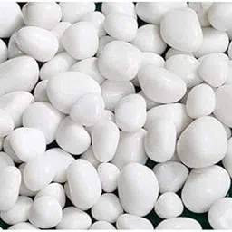 VANNEF Stone Small White Decorative Pebbles for Garden & Home Decor (White, 450gm)-picture-19