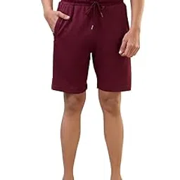 raymond Men Regular Fit Solid Pattern Cotton Polyester Blend Shorts-picture-35