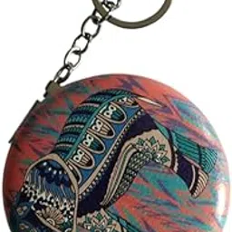 Pocket Mirror Keychain for Women, Double-Sided Folding Travel Makeup Mirror, Mini Cosmetic Gift for Girls & Ladies-picture-33