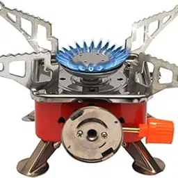 HEBEZON Portable Travelling Mini Camping Gas Stove With Pouch, Stainless Steel Foldable Gas Burner for Cooking during Outdoor Activities like Camping, Hiking, Travelling (2800W, In-Built Lighter)-picture-29