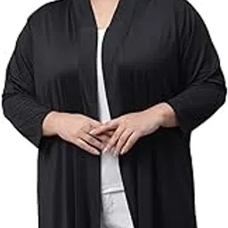 rute Brand Women & Girls Fashion Wear, Styles Shrugs Colour Black Fabric Cotton Blend (SRG-2668BK-5XL)-picture-36