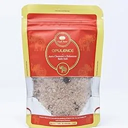 Epsom Bath Salt – Align your aura towards new possibilities, Aura Cleansing, Relaxation & Detox with Himalayan Pink Salt, Sea Salt, Essential Oils, Energized Elements and Botanical Extracts – (Opulence 120g)-image-0