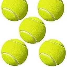 Tennis Practice Balls Training and Cricket Ball Set Neon Green Pack of 5-picture-32