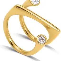 palmonas Stone Helen Gold Ring for Womens - Waterproof & Anti-Tarnish-picture-34