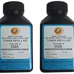morel 152A Toner Powder Bottle (100GM) for USE in HP Laserjet 4004 4004DW 4004DN 4004D MFP 4104 MFP 4104DW MFP 4104FDW MFP 4104FDN Printer. Pack 2 (Pack 2)-image-50