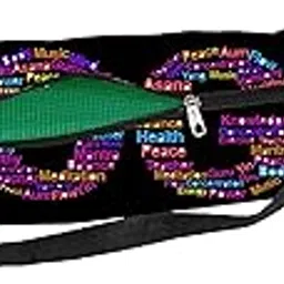 Active Elements New Poly Canvas Yoga Mat Bag/Cover. Easy Fit up to 4 mm Thick Yoga Mat. Print Design : Power of Yoga Music-picture-12