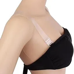 secret desire Pair Of Adjustable Frosted Clear Invisible Transparent Bra Strap For Women|Clothing Shoes & Accessories|Womens Clothing|Intimates & Sleep|Bras & Bra Sets image 1