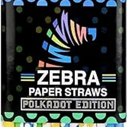 (Polkadot Edition) - Biodegradable Premium Drinking Straws | Pack of 50 (8mm Wide) | Assorted Polka Dots | Best for Juice, Soft Drinks and Cocktails | (8MM, Dots)-picture-25