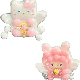 2PCS Taba Squishies, Taba Squishy, Squishy Toy, Fufu Squishy, Angel Lamb and Cat Figurines, Funny Novelty Cute Animals Stress Relieving Fidget Toy, Taba Squishies for Boys Girls Birthday Party Gifts-image-13