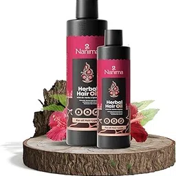 Nanima Herbal Hair Oil For Men & Women | Promotes Hair Growth & Reduces Hair Fall | With Rosemary, Castor, Hibiscus, Coconut and Khus Grass-picture-10