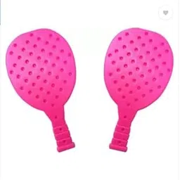 Racket Set with Ball & Shuttlecock for Kids Plastic Table Tennis Set Pink Strung Badminton Racquet with 2 Ball-picture-33