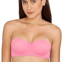 zivame Women's Polyamide Elastane Padded Wired Strapless/Multiway Bra Pink-picture-48