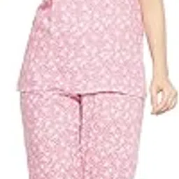 clovia Women's Cotton Pretty Florals Top & Pajama Set-picture-32