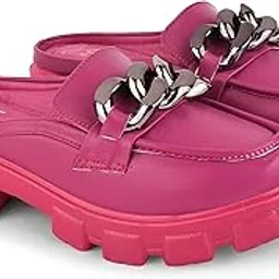 jm looks Women's Chunky Loafers, Platform Loafers for Women, Slip On Chain Shoes, Comfortable Work Office Business Casual Office Dress Shoes-picture-35