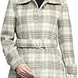 monte carlo Womens Check Beige Collar Neck Full Sleeve Coat_224067348-1-34-picture-19