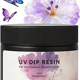 UV Resin Crystal Clear, Odorless, Fast Curing UV Resin for Jewelry Making, Art & Craft, DIY Crafts & Polymer Clay | Bubble-Free Ready-to-Use Resin for DIY Project (100 Grams)-picture-29