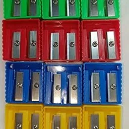 HIGH Profile Professional Dual Beauty Tool Makeup Kajal Eyeliner Eyebrow Pencil Sharpener for Women and Girls Multicolor (Pack of 12)-picture-27