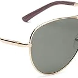 specsmakers Sundown Men Gunmetal Pilot Polarized Sunglasses (54mm - Small)-picture-50