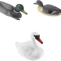 UJEAVETTE 3pcs Mallard Duck Decoy Floating Drake Duck Decoy for Hunting Fishing Set-picture-10