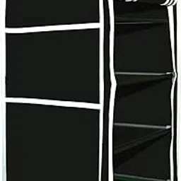 OBBO 4-Layer Collapsible Shoe Rack | Space-Saving Portable Shoe Organizer for Home, Closet & Hallway | Foldable Storage Shelf for Shoes, Slippers & Boots | Compact Durable Metal Frame | Black-picture-25