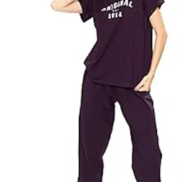 weet Printed Round Neck Half sleeves Co-ord set Tracksuit For Women-picture-15