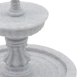 UJEAVETTE Miniature Decorative Fountain Terrarium Figurine Garden Small Pound Birdbath-image-60