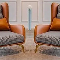 Set of 2 Velvet Dining Chairs, Cushion Seat Chair for Living Room Bedroom Restaurant, Modern Contemporary Upholstered with Polished Golden Solid Wooden Legs R3-image-69