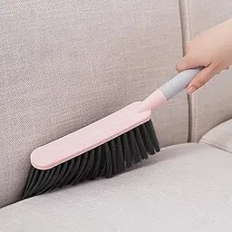 DLEST Plastic Long Bristle Polypropylene Dust Cleaning Brush | Ideal for Carpet Cleaning, Car Seat, Bed, Sofa, Curtains, Mats and Household Upholstery Cleaning (Pink, Pack of 1)-picture-13