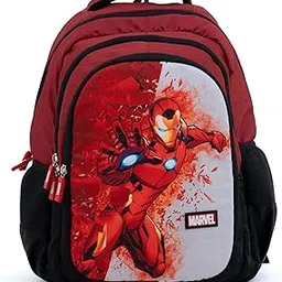 novex Printed Kids School Backpack for Boys (10 to 12 Years) | Polyester Zipper Daypack with 2 Compartments, 2 Side Bottle Holder & 1 Front Pocket | 25L Bag for Tuition & College - Multicolor image 1