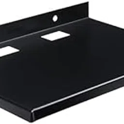 IBS Metal Set Top Box Wall Stand (Pack of 1) | WiFi Router Stand Wall Holder | Setup Box, DTH & Speaker TV Wall Mount Metal Shelf (Black)-picture-18