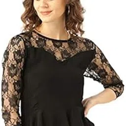 marc loire Women's Black Fashion Western Party & Casual Wear Regular Fit Top-picture-35
