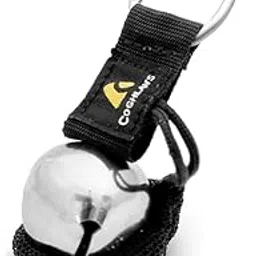 Coghlan's Bear Bell with Carabiner, Silver – Alerts Wildlife of Your Presence, Includes Mesh Storage Pouch with Magnetic Silencer, Lightweight and Compact for Hiking, Camping, and Outdoor Adventures-image-1