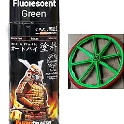 Samurai Kurobushi Spray Paint 1K 2Star Colour Coat #54** - D-I-Y Do It Yourself (Fluorescent Green, 400ml)-picture-25