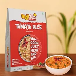 Indidoz Ready to Eat Tomato Rice | South Indian Style Tangy & Spicy Flavored Rice with Curry Leaves & Mustard Seeds | No Preservatives | Just Heat & Eat | 250g-image-52