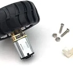 REES52 1 Set DC 3-12V N20 Gear Motor & Mount Bracket & 43mm Wheel Suit For Car Model DIY-picture-13
