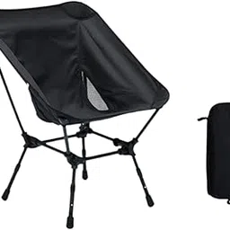 TRENDYNEST Folding 0 Chair Stable Outdoor Moon Chair for Park Outside Backpacking Black | 0 Furniture | 0 & Hiking-image-23