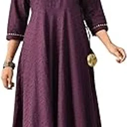 bohemian dream Zariyah Embroidered Angrakha Dress|Comfort fit |Side Pockets-picture-54