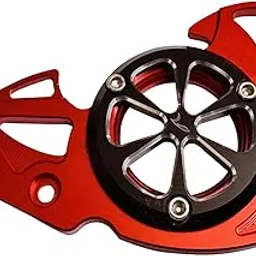 Vagary CNC Aluminum Front Chain Sprocket Cover for Yamaha R15 V4, V3, R15M, MT 15 (RED)-image-4