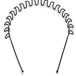 kayoos life simplified Metal Zig Zag Hair Hoop Band for Unisex (Black, 15x14 cm)-picture-41