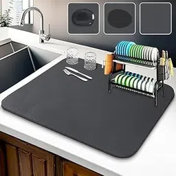 MATS for Kitchen,Dish Drying mat for Kitchen Water Absorbent mat Drying mat for Kitchen Utensils Large Dry mat for Kitchen Utensils Drying mat Water Absorbent mats for Kitchen Items (30 X 40)-picture-19