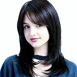 Rizi Synthetic Hair Wig with Bang for Women Full Head Short Hair Wigs Extension (Black)-picture-32