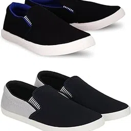 hotstyle Premium Casual Shoes Slip On Sneakers for Men CMBO Pack of 2'-picture-15