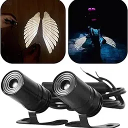 BIKEBLOOM Motorcycle LED Angel Wings Style Light Waterproof, Universal fit (white colour) Side Marker Van, LED (12 V, 30 W) (Universal For Bike, CB Twister, CBR 150R, Activa 3G, Shine, (Pack of 2)-image-14