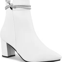 shuz touch Embelished Block Heel Boots-picture-40